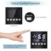 LED Digital Multi-Function Thermometer Hygrometer Weather Station Clock Alarm Calendar Home Room Voice Control Health Monitoring