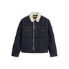 Levis Удобная Универсальная Теплая Простая Куртка Джинсовая с Острым Воротником и Длинным Рукавом Мужские куртки 16365-0271