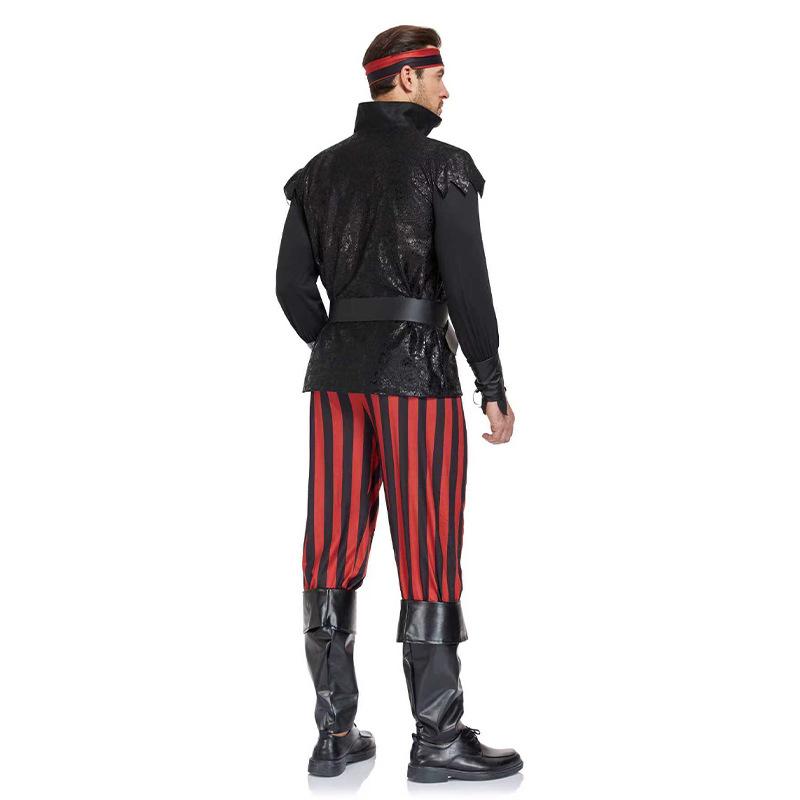 Halloween costumes, pirate costumes, pirate headscarves, demon shows, Pirates of the Caribbean Captain Jack costumes