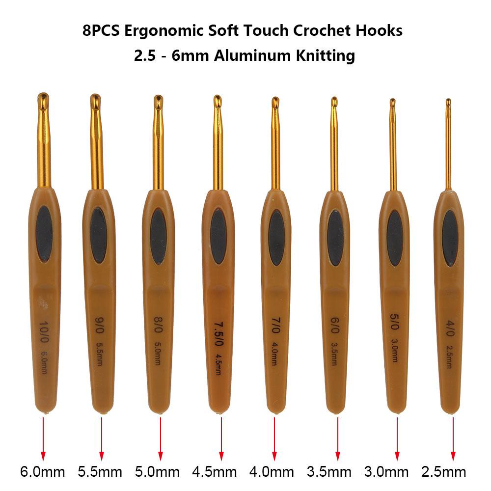 Plastic Sewing Needles Handmade Yarn Crochet Knitting Needles Crochet Hooks Weave Tools