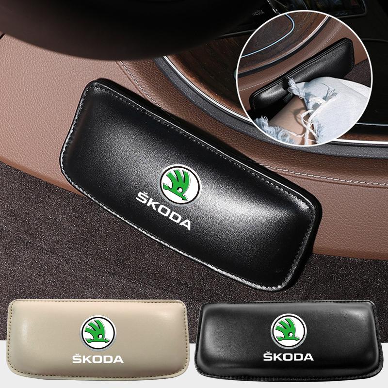 1Pcs Car Knee Pad Interior Pillow Pad Comfortable Cushion Memory Headrest For Skoda Octavia MK2 MK3 2 3 A7 Fabia Karoq Kodiaq Superb Rapid Kamiq