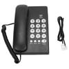 KXT504 Single Wired Corded Telephone Multifunction Style Desktop Phone with Big Buttons for Home Office Hotel(Black )