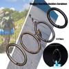 Bottle Hooks Camping Hiking Handbags Clips Spring Oval Rings Outdoor Carabiner Bag Belt Buckles