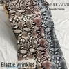 Snakeskin Print Elastic Textured Fabric for Spring/Summer Dresses