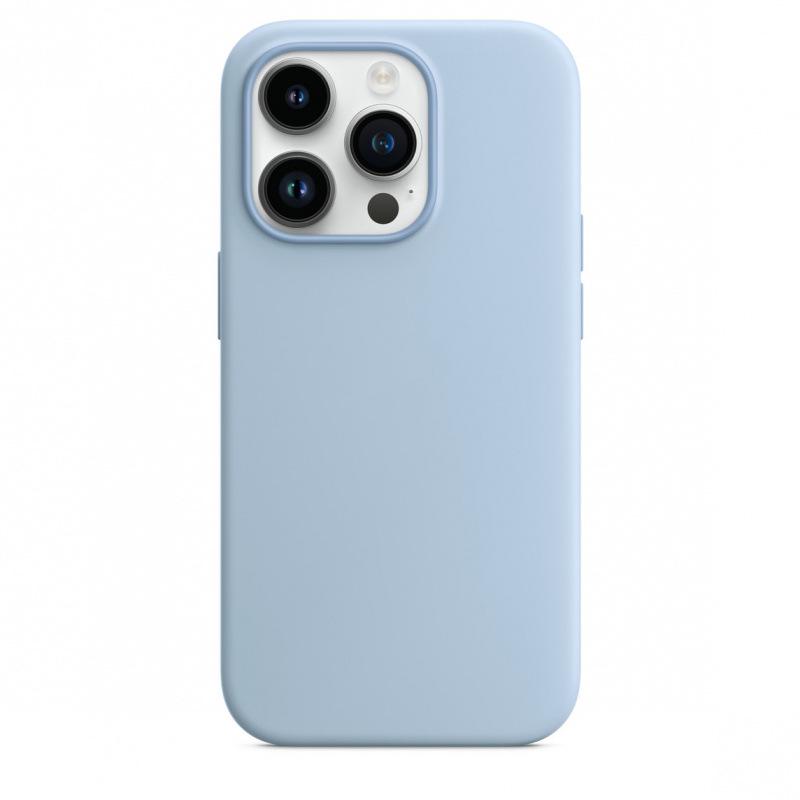 Магнитный чехол из жидкого силикона для Apple iPhone 14 Pro Max с Magsafe и дизайном-анимацией