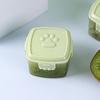 Cat Paw Pattern Lid Sauce Container Round/square Salad Dressing Containers Crisper Box  Honey