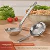 Новая глубокая большая круглая головка с короткой ручкой из нержавеющей стали 304 суповая ложка для загустевшего супа от производителя