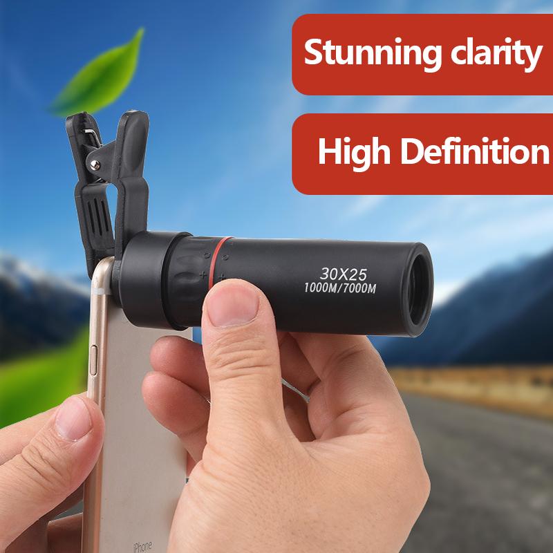 Outdoor Monocular Binoculars High Power HD Night Vision Mini Portable