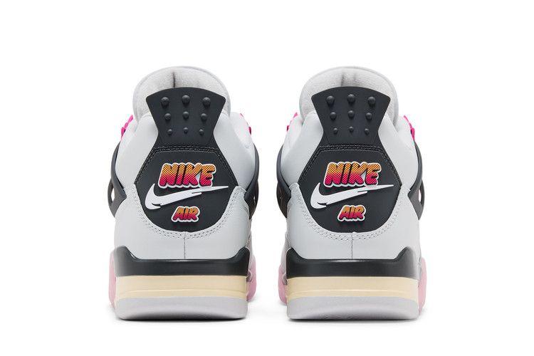 Мужские кроссовки Nike Jordan 4 Retro Comic Off White/Anthracite/Neutral Grey/Fire Pink/Light Arctic Pink/Muslin