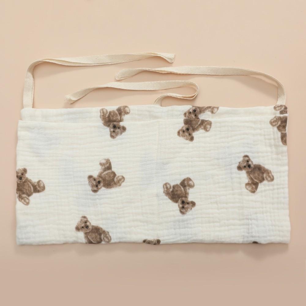 Foldable Baby Crib Hanging Bag Pure Cotton Stroller Diaper Organizer Children's Storage Bag Travel