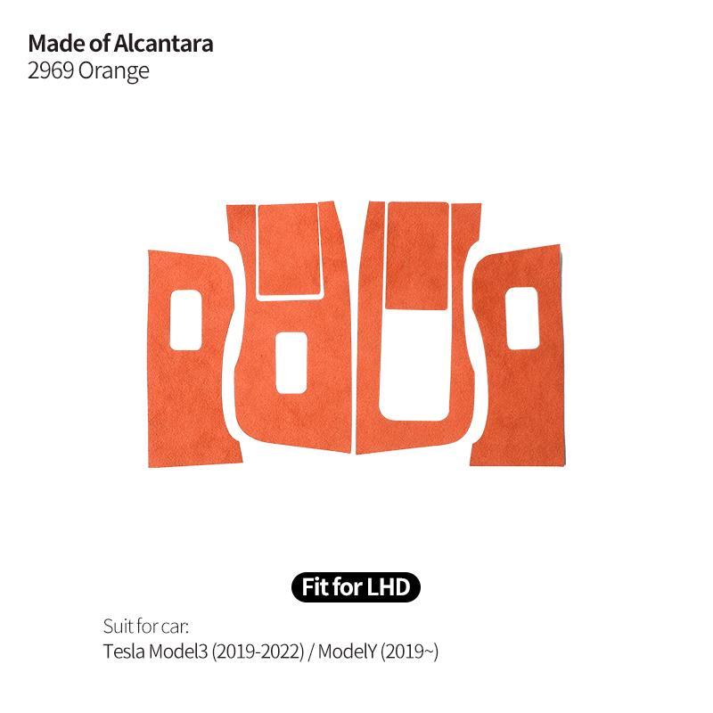 Для Tesla Model 3 Y 2019-2025 Стеклоподъемник Панель Отделка Рамка Наклейка Тюнинг Изготовлены Из Алькантары Аксессуары Для Интерьера Автомобиля