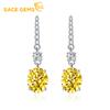 Classic Copper Alloy Zircon Earrings Ladies Jewelry Wedding Promise Party Gift