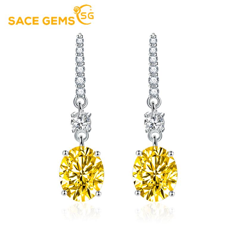 Sace Gems Классические серьги из медного сплава с цирконом, женские ювелирные изделия, свадебный подарок для вечеринки