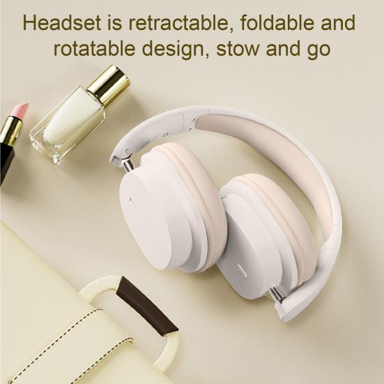 Wireless Headphones Ergonomic Design Active Noise Reduction HIFI Sound Immersive Music Bluetooth-compatible 5.3 Headsets