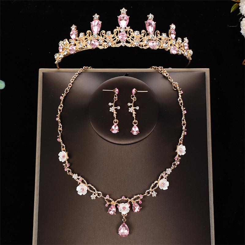 Children's Princess Birthday Crown Set: Includes Crown, Headband, Necklace & Earrings