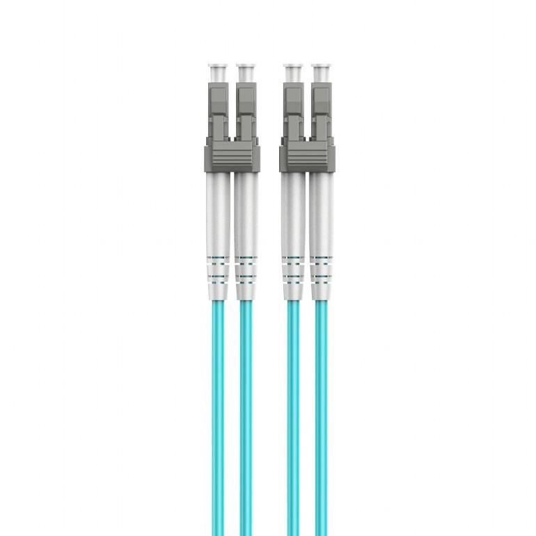 Cablexpert Multimode Duplex OM4 50/125 Fiber Optic Cable | CFO-MDOM4-LC/LC-1M | Blue | 1 m