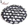 Extremely Good Bun Cover Hair Net Ballet Dance Skating Rhinestone Crochet Snood