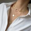 Vintage Multi-layer Coin Pendant Choker Necklace For Women Gold Silver Color Fashion Chunky Chain Necklaces Jewelry