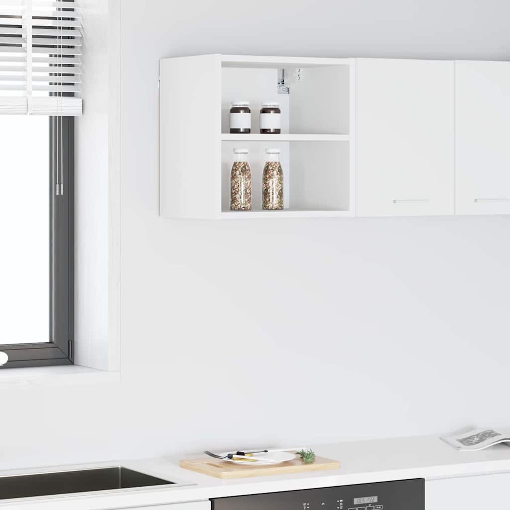 Hanging Cabinet with Storage White 40 x 29.5 x 40 cm Engineered Wood