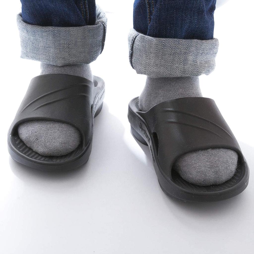 Толщина подъема стопы см [КУРОО] Тапочки, Сандалии, Релиз, Поддержка, Подошва, Унисекс, Темно-синий, 26.0~27.5