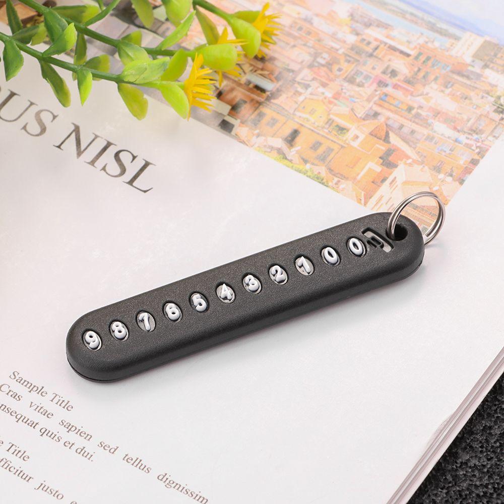Key Ring Plate Key Chain Pendant Car DIY Anti-lost Keychain