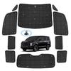 AUTO SPEC Grid Sunshades for Mitsubishi New Delica D5 and CV5W 2019 Full Window Coverage with Suction Foldable Blackout Privacy Sun UV Light Thermal