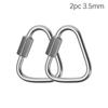 Climbing Equipment Keychain Snap Clip Triangle Carabiner Hanging Hook Kettle Buckle Chain