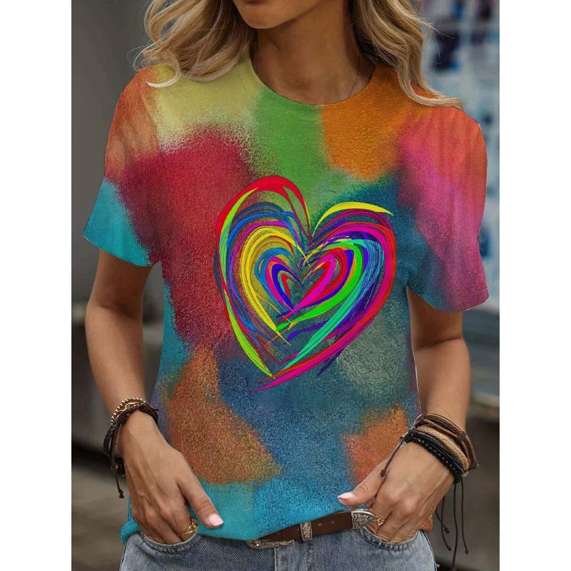 Футболки с принтом Повседневные уличные топы Camisetas Женская одежда Лето 2025 г. Футболка с коротким рукавом для женщин Ropa De Mujer Ofertas Chic