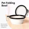 350ml Pet Folding Silicone Bowl Collapsible Outdoor Travel Portable Puppy Food Container Outdoor Feeder Dish Bowl Pet Supplies