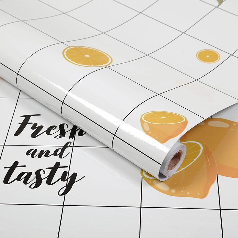 Водонепроницаемые Маслостойкие Самоклеящиеся Кухонные Обои для Плит и Вытяжек