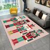 3D Cartoon Nutcracker Christmas Tree Area Rug,Carpet Rug for Home Living Room Bedroom Sofa Doormat Decor,kids Non-slip Floor Mat