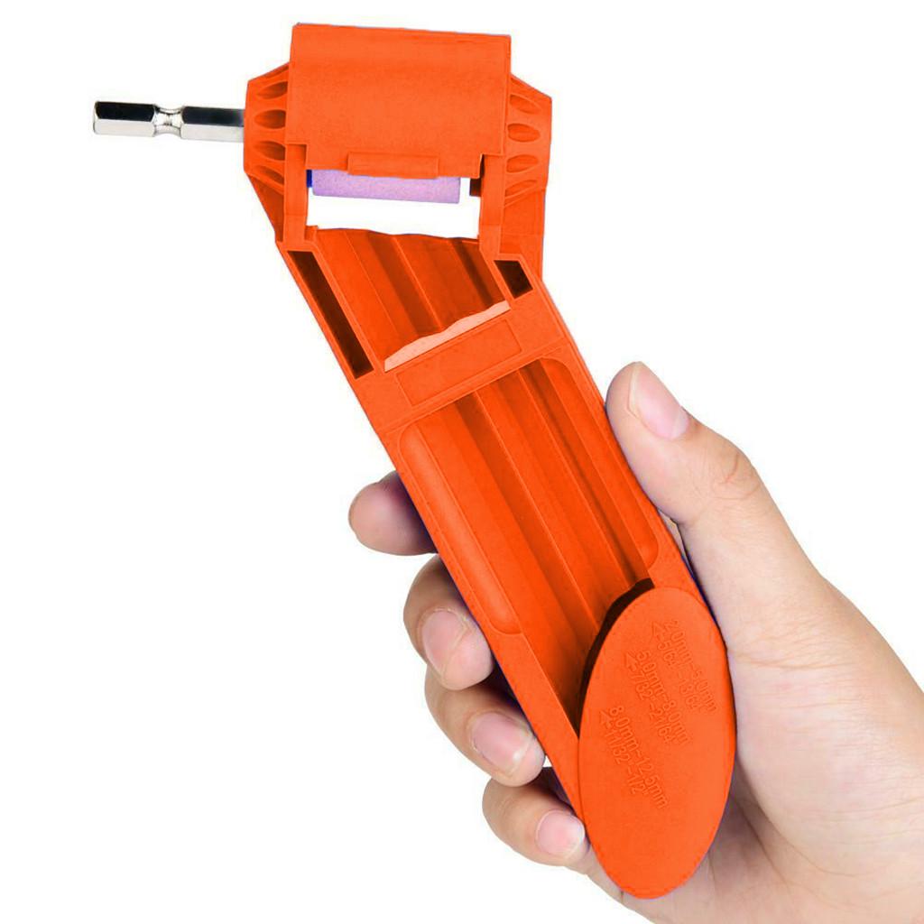 1Set Portable 2.0-12.5mm Drill Bit Sharpener Twist Drill Bit Sharpening Machine Corundum Grinding Wheel Tools