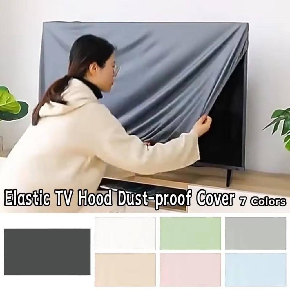 Solid Color LCD Dust Cover 55-65 Inch TV Dust Cloth Universal TV Hood Cover  Sun Protection