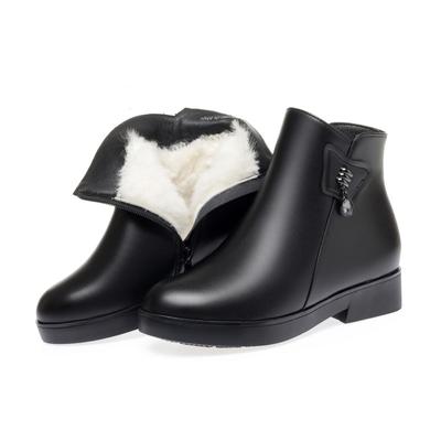 Женские зимние сапоги, большие размеры, нескользящие зимние сапоги для мамы, женские шерстяные теплые женские ботильоны