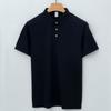 Men's Polo Shirt Men's Mulberry Silk Casual Short-sleeved Lapel T-shirt Summer T-shirt Drooping Polo Shirt