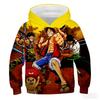 Худи с капюшоном One Piece Мужские Женские Худи Детская Толстовка Детская Одежда Мужская Мода Классика Аниме Харадзюку Толстовки с Капюшоном Повседневный Топ