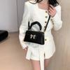 Fashionable Street Style Pu Leather Shoulder Bag 2024 Spring New Crossbody Bag For Women