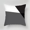 Luxury Home Decoration Cushion Cover Black Gray Dark Black and White Style Pillow Cover Office Sofa Cushion Cover