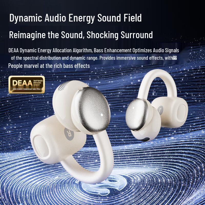 Philips Open-Ear Clip Sports Bluetooth Headphones TAT4469