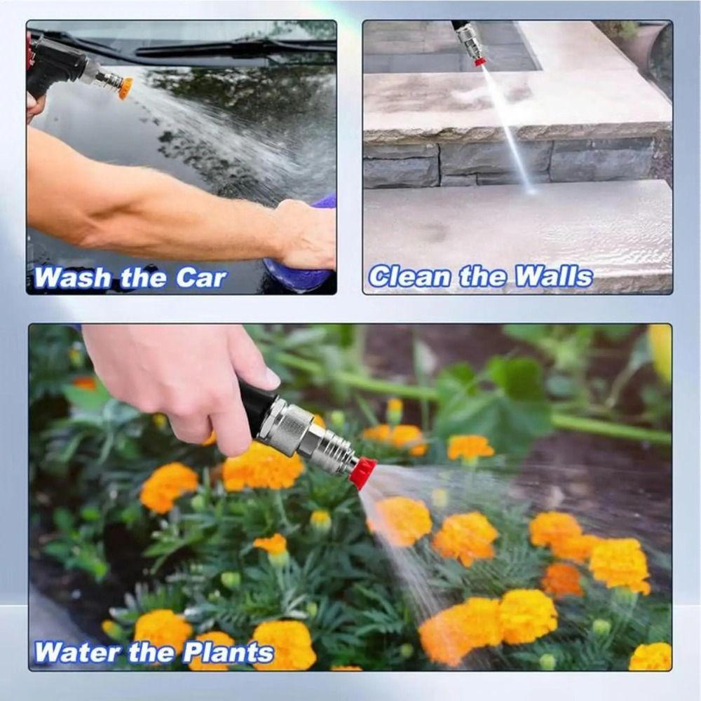Multiple Degree Quick Connector Stainless Steel Jet Lance Nozzle Outdoor Cleaning