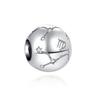 New 925 Sterling Silver 26 A -Z Floral Charm Beads Charm Bracelet Diy Women 'S Jewelry Accessory