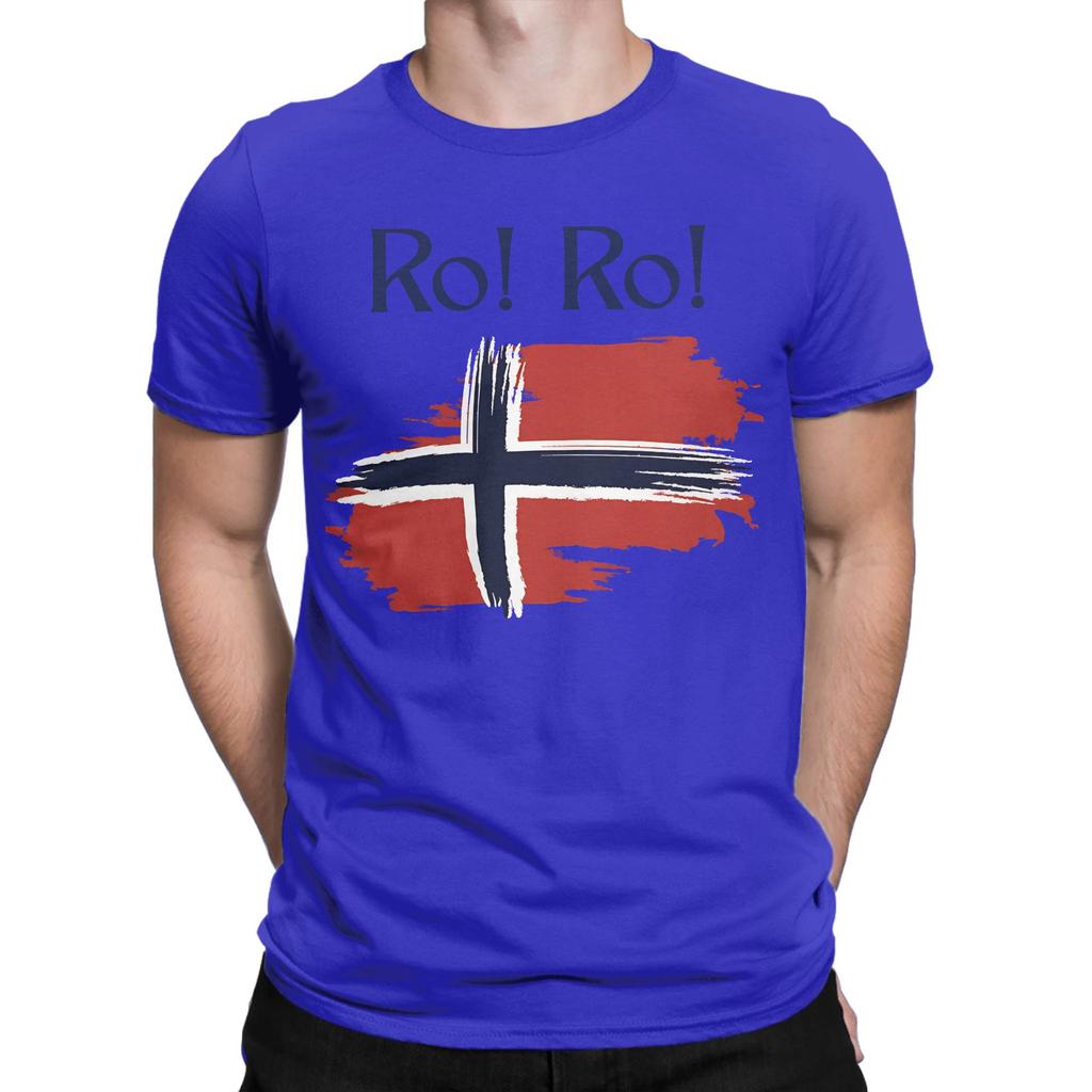 Graphic Printing RO RO Norway Viking Row football T Shirt for Unisex WoUnisex Pure Cotton Tshirts Short Sleeve Clothes
