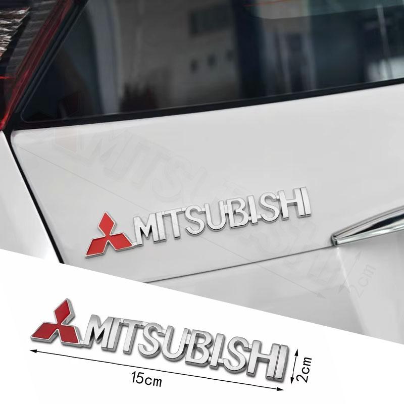 MITSUBISHI Lancer EX Competition Outlander ASX  3D Aluminum Badge Car Styling Body Car Side Fender Decorative Sticker