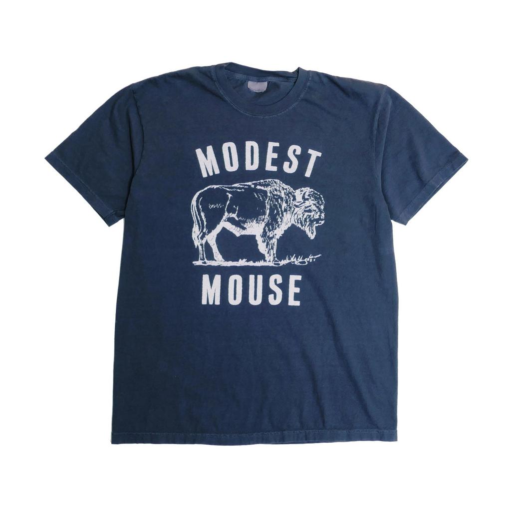 Modest Mouse Buffalo Band Tee Ultra Faded Post Punk American Indie Alternative Rock n Roll Shirt Heavyweight The Lonesome Crowded West - XL