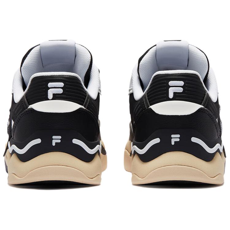 Fila Fusion Kick 2.0 Удобные Прочные Износостойкие Низкие Повседневные Кроссовки Мужские Черный Белый T12M432304F-WB