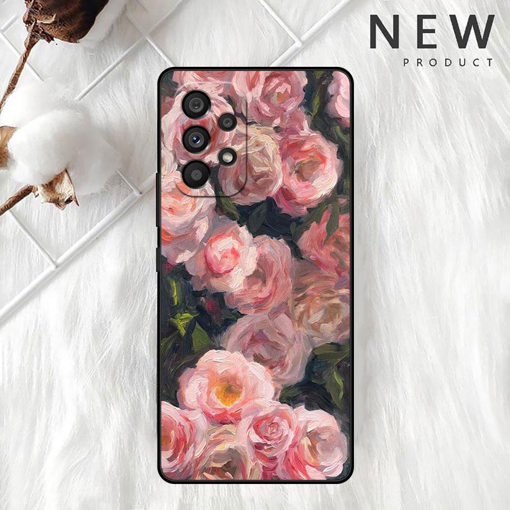 Чехол с цветами для Samsung Galaxy A52 A12 A51 A32 A21s A71 A32 5G A12 A22 A53 A31 A13 A72 A02s A41 A03 A04 Чехол для телефона