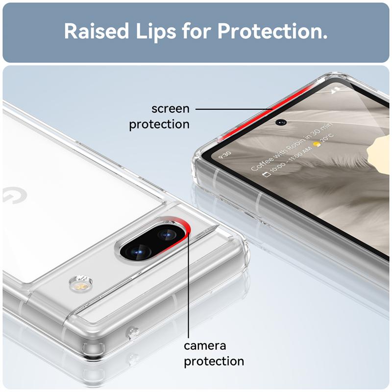 Для Чехол Google Pixel 7A Чехол Pixel 7A Capas Бампер Ударопрочный Задняя Прозрачный Прозрачный Разноцветный Fundas Google Pixel 7 Pro 7A
