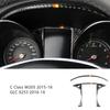 Carbon Fiber Front Door Panel Decoration Cover Trim 2Pcs For Mercedes Benz C Class W205 GLC X253 2015-2018 Car Accessories