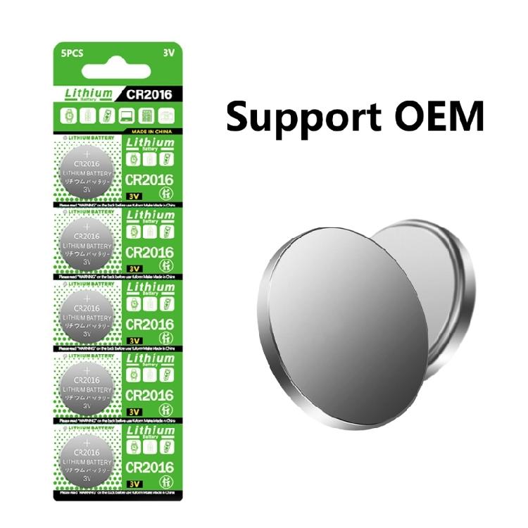 10 шт. Кнопочные батарейки CR2016 3V для автомобильного ключа и электронного блокнота, Безопасные и эффективные DL2016/ECR2016
