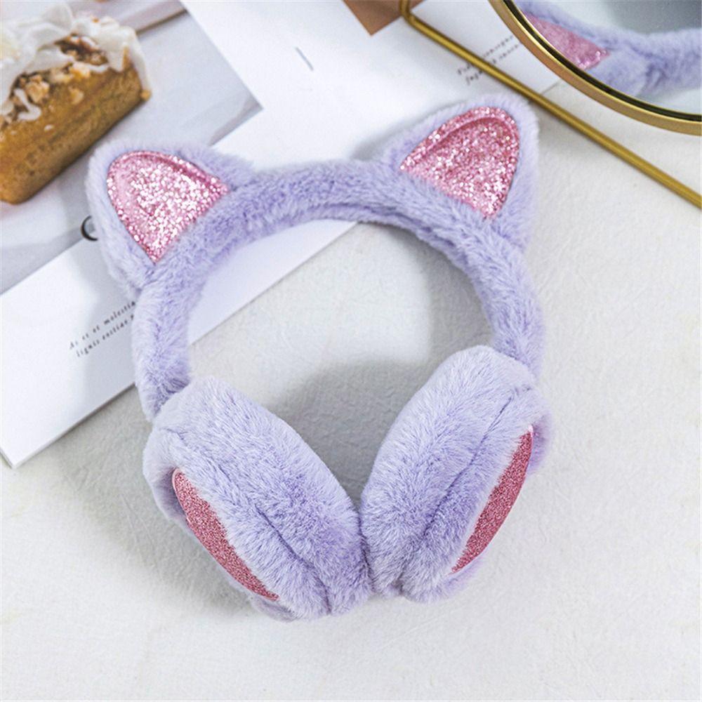 Soft Furry Outdoor Ear Covers Headband Winter Warm Ear Warmers Cute Animal Earmuffs for Women